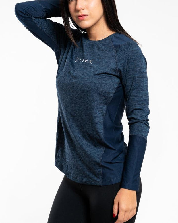 Polo Manga larga | Mujer | Navy