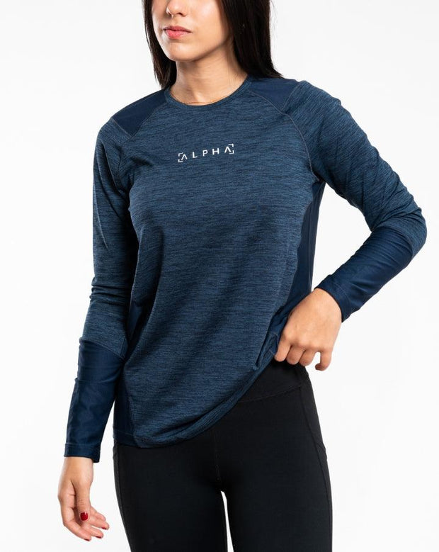 Polo deportivo manga larga mujer Ropa deportiva mujer Alphafit Peru