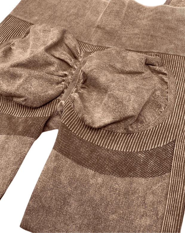 Push Up Leggings | Scrunch | Washed Coffe