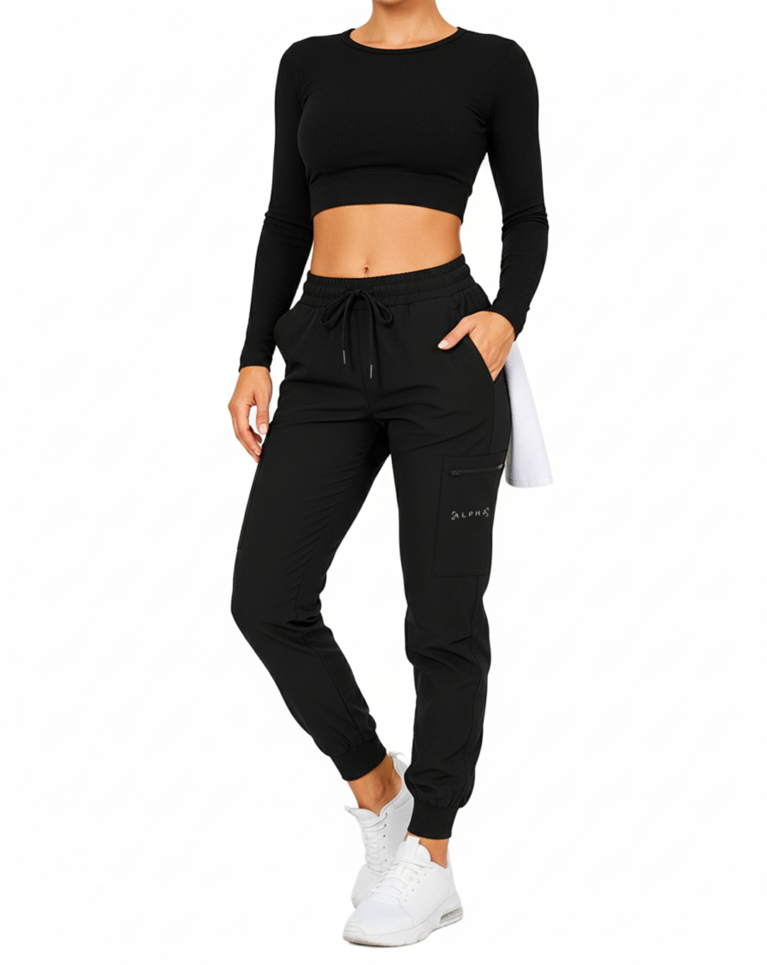 Cargo Running Joggers | Negro Unisex