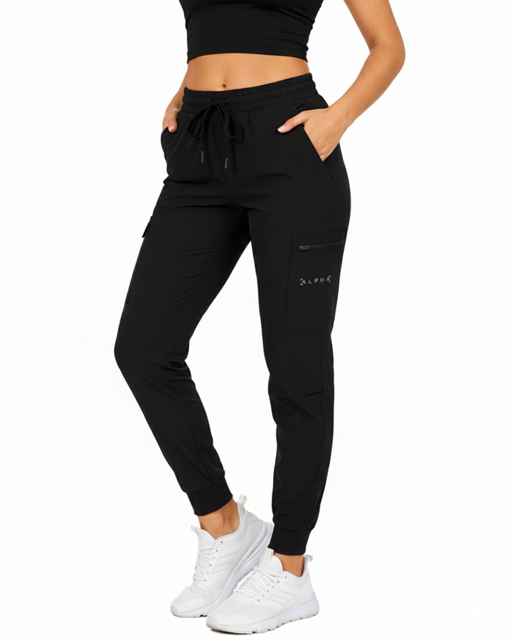 Cargo Running Joggers | Negro Unisex