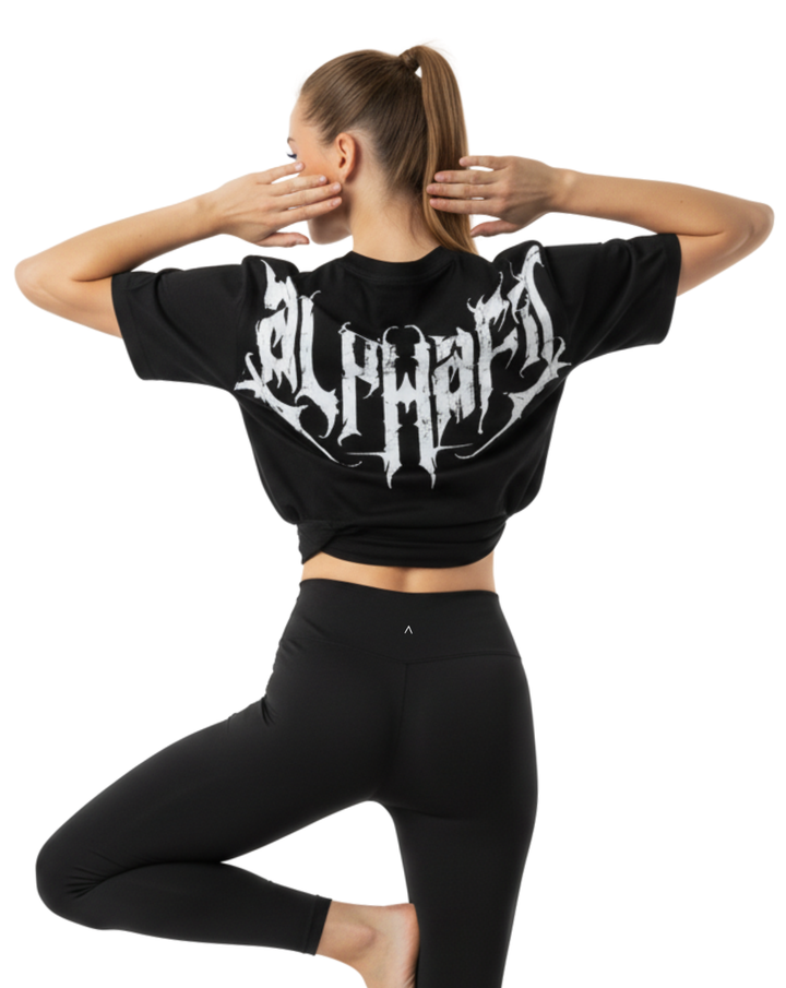 Polo Oversize Chaos | Negro | Mujer