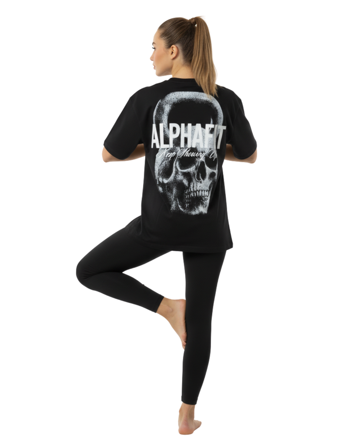 Polo Oversize Deadweight | Negro | Mujer