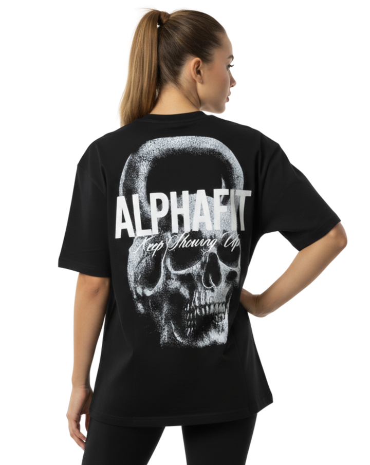 Polo Oversize Deadweight | Negro | Mujer