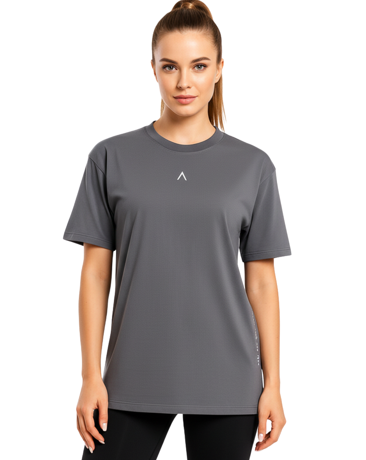 Polo Oversize | Gris | Mujer