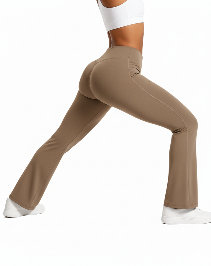 Motion Flare Leggings | Beige