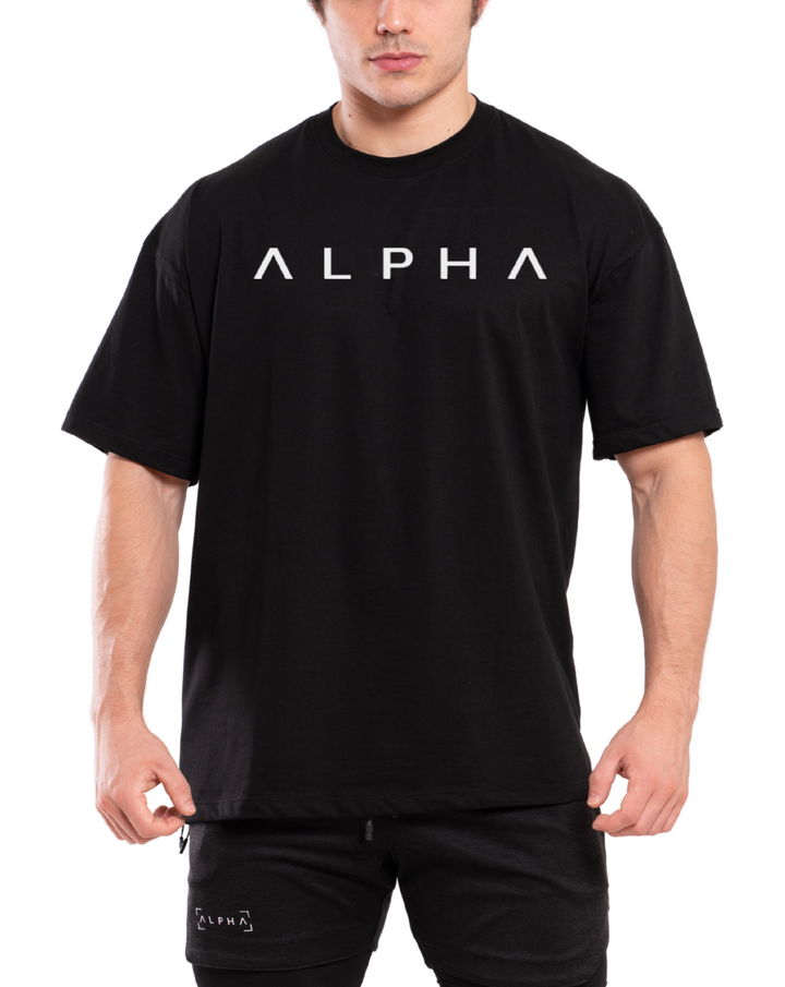Polo Oversize | ALPHA | Negro