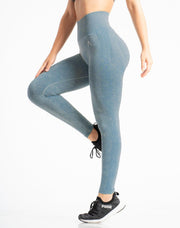 Push Up Leggings | Scrunch | Washed Light Blue