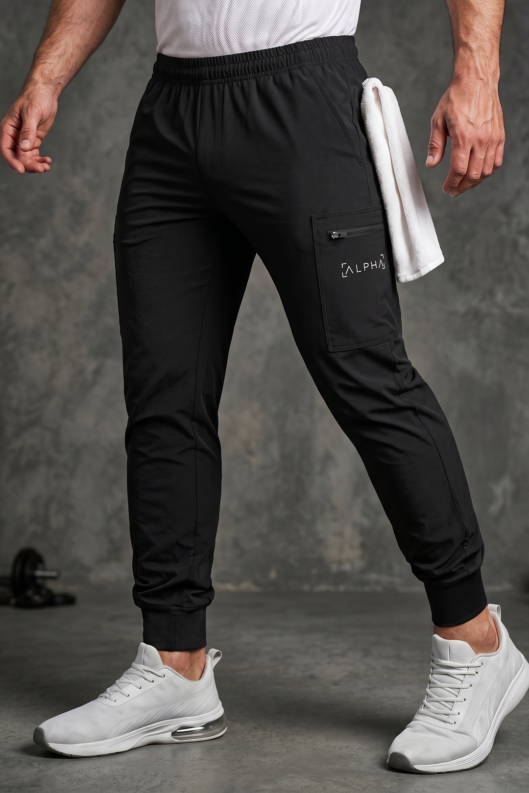 Cargo Jogger Black - Joggers Hombre - Ropa deportiva hombre -Alphafit