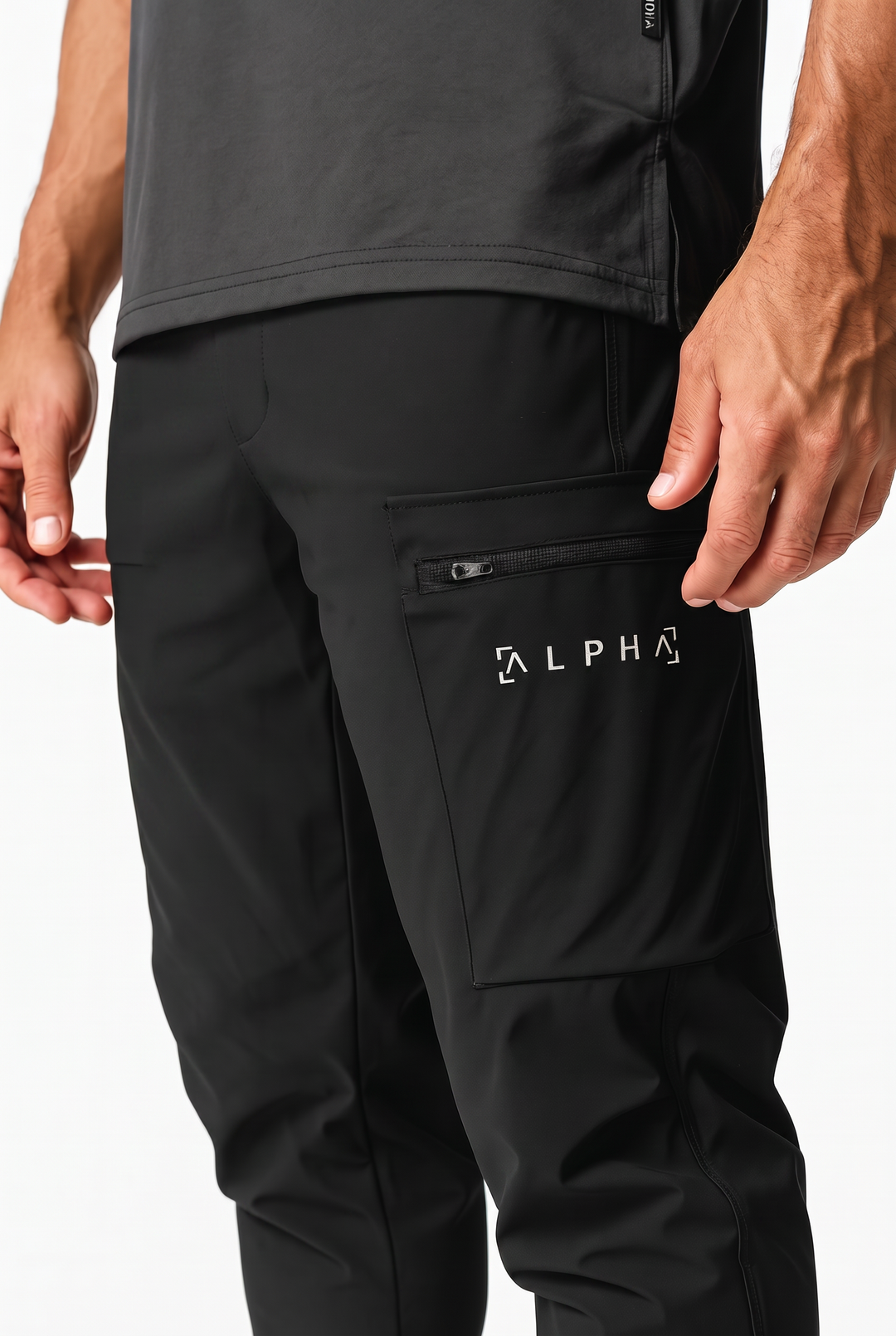Cargo Jogger Black - Joggers Hombre - Ropa deportiva hombre -Alphafit