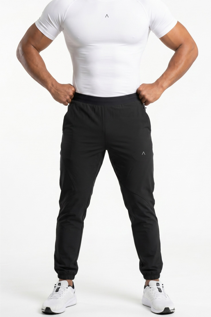 Runtech Jogger Black - Joggers Hombre - Ropa deportiva hombre -Alphafit