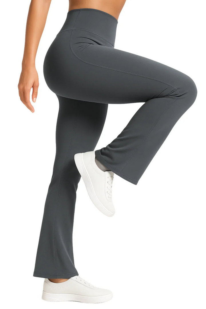 Motion Flare Leggings Grey - Leggings mujer - Ropa deportiva mujer -Alphafit