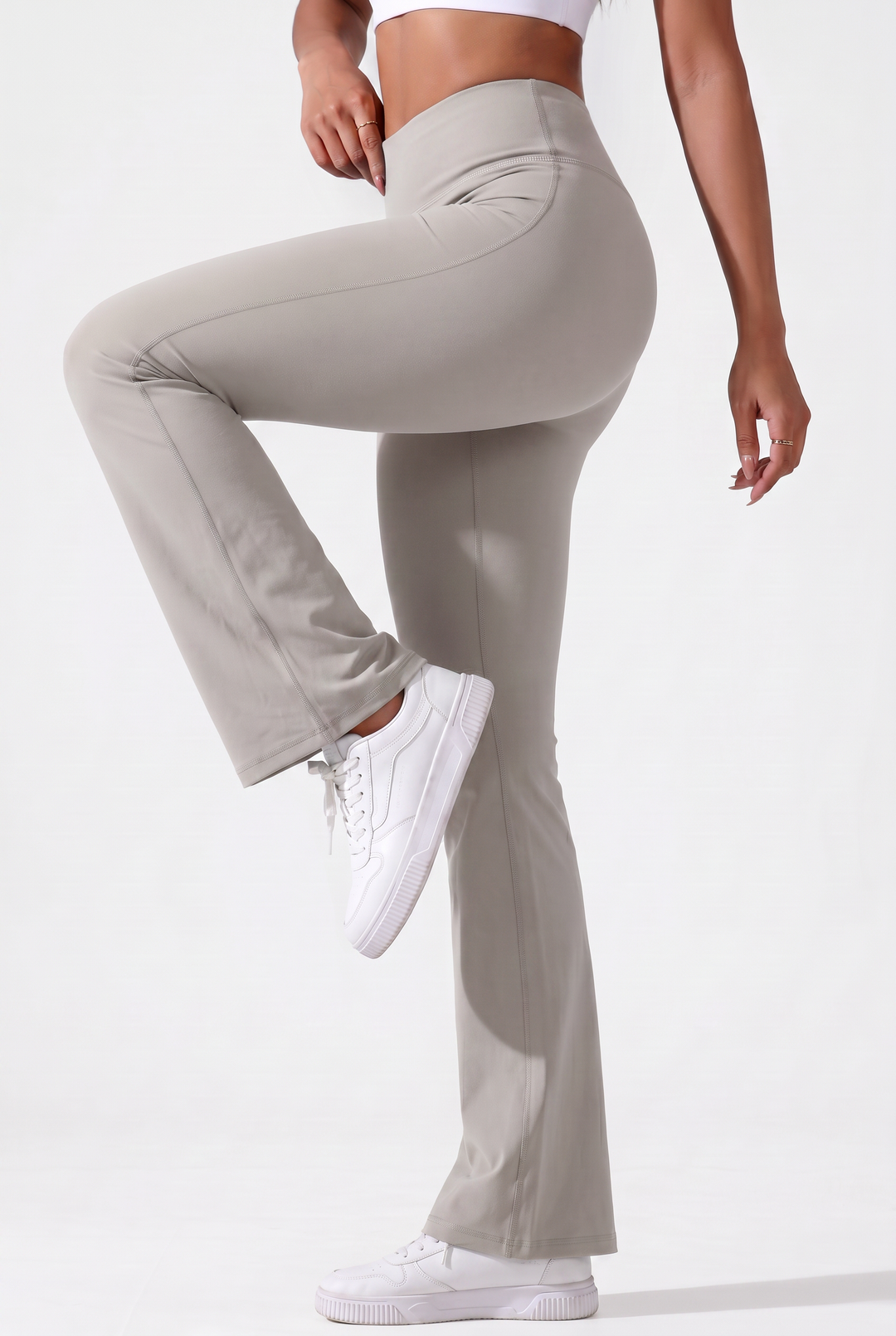 Motion Flare Leggings Sand - Leggings mujer - Ropa deportiva mujer -Alphafit