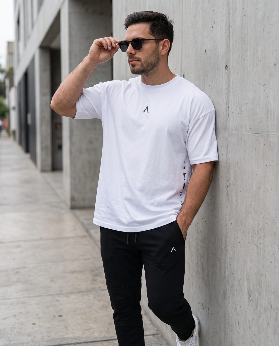 Polo Oversize White - Polo Oversize hombre - Ropa deportiva hombre - Alphafit