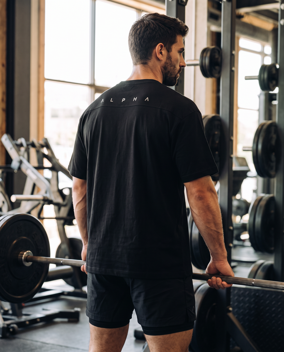 Polo Oversize Black - Polo Oversize hombre - Ropa deportiva hombre - Alphafit