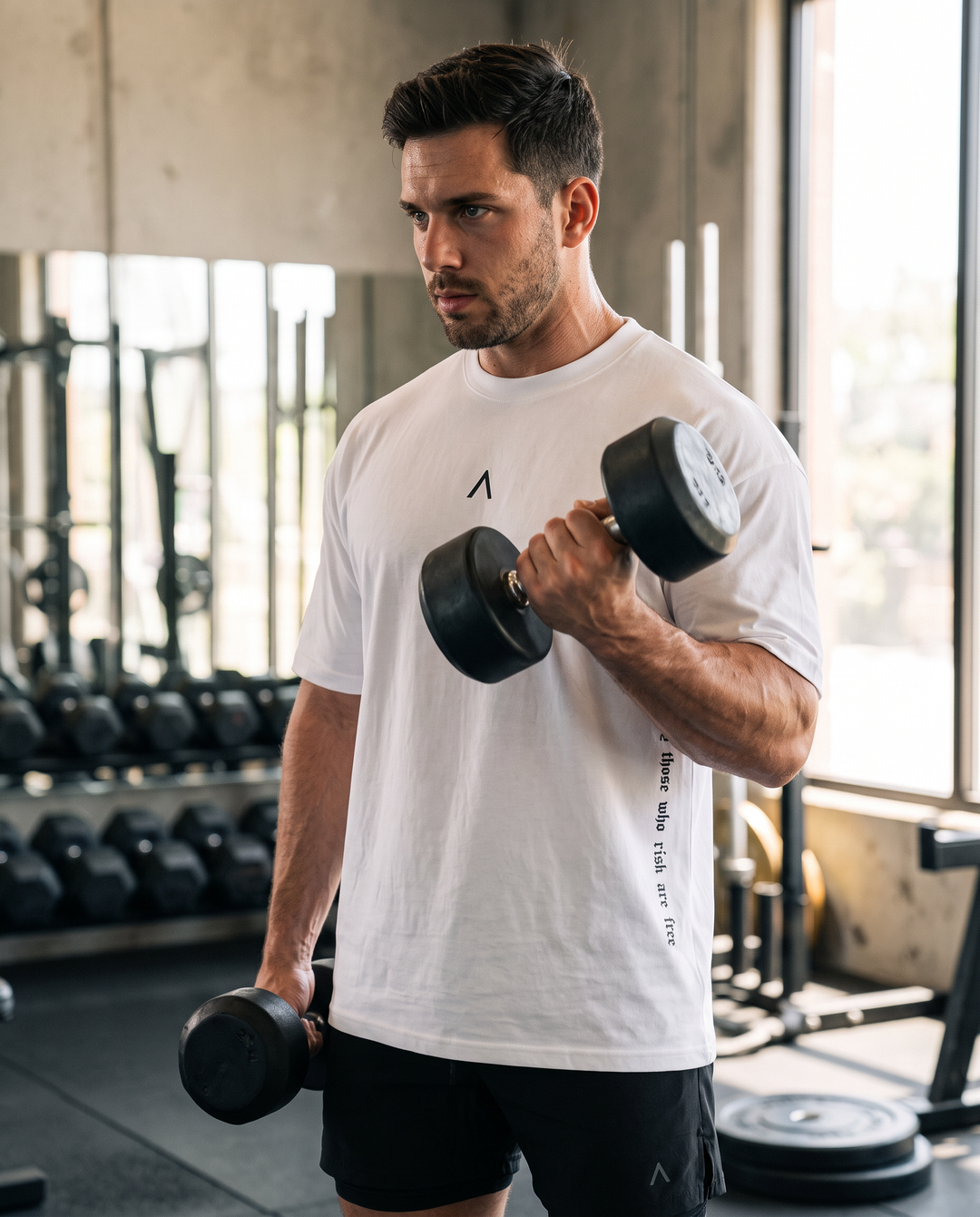 Polo Oversize White - Polo Oversize hombre - Ropa deportiva hombre - Alphafit