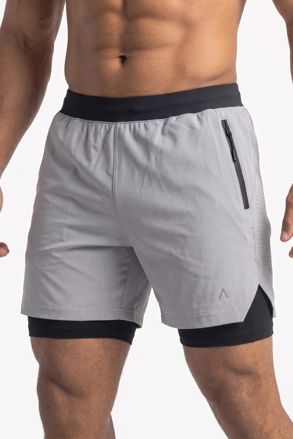 Onyx Short Grey - Short Deportivo Hombre - Ropa deportiva hombre - Alphafit