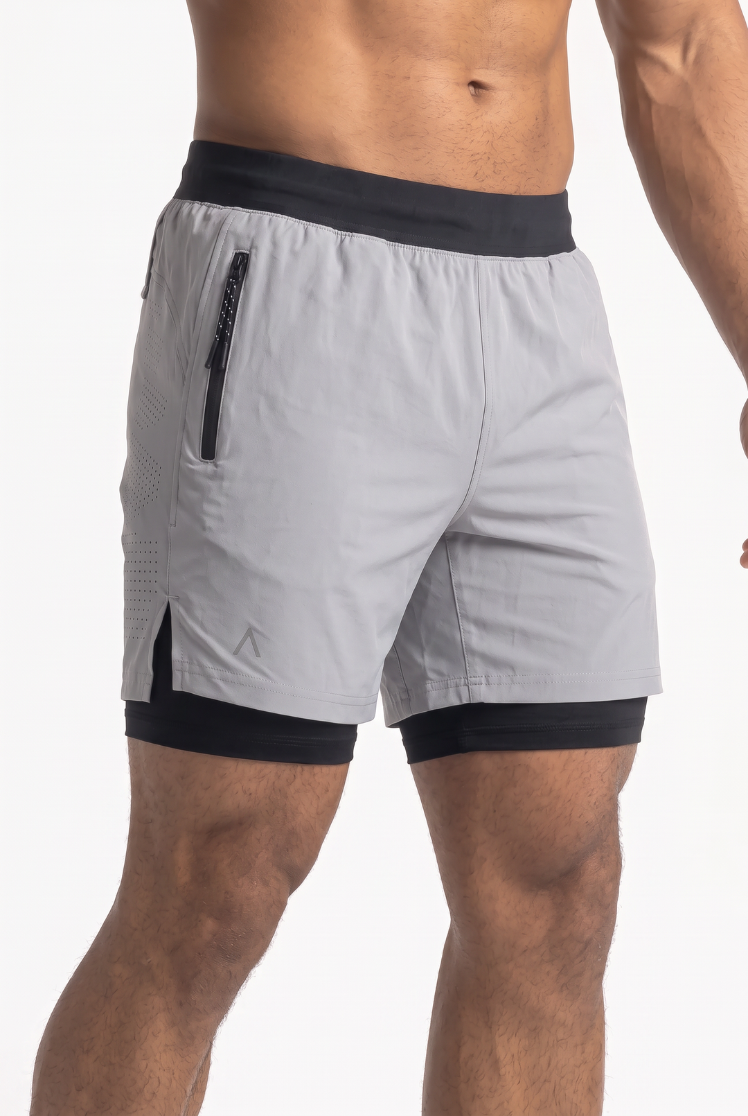 Onyx Short Grey - Short Deportivo Hombre - Ropa deportiva hombre - Alphafit