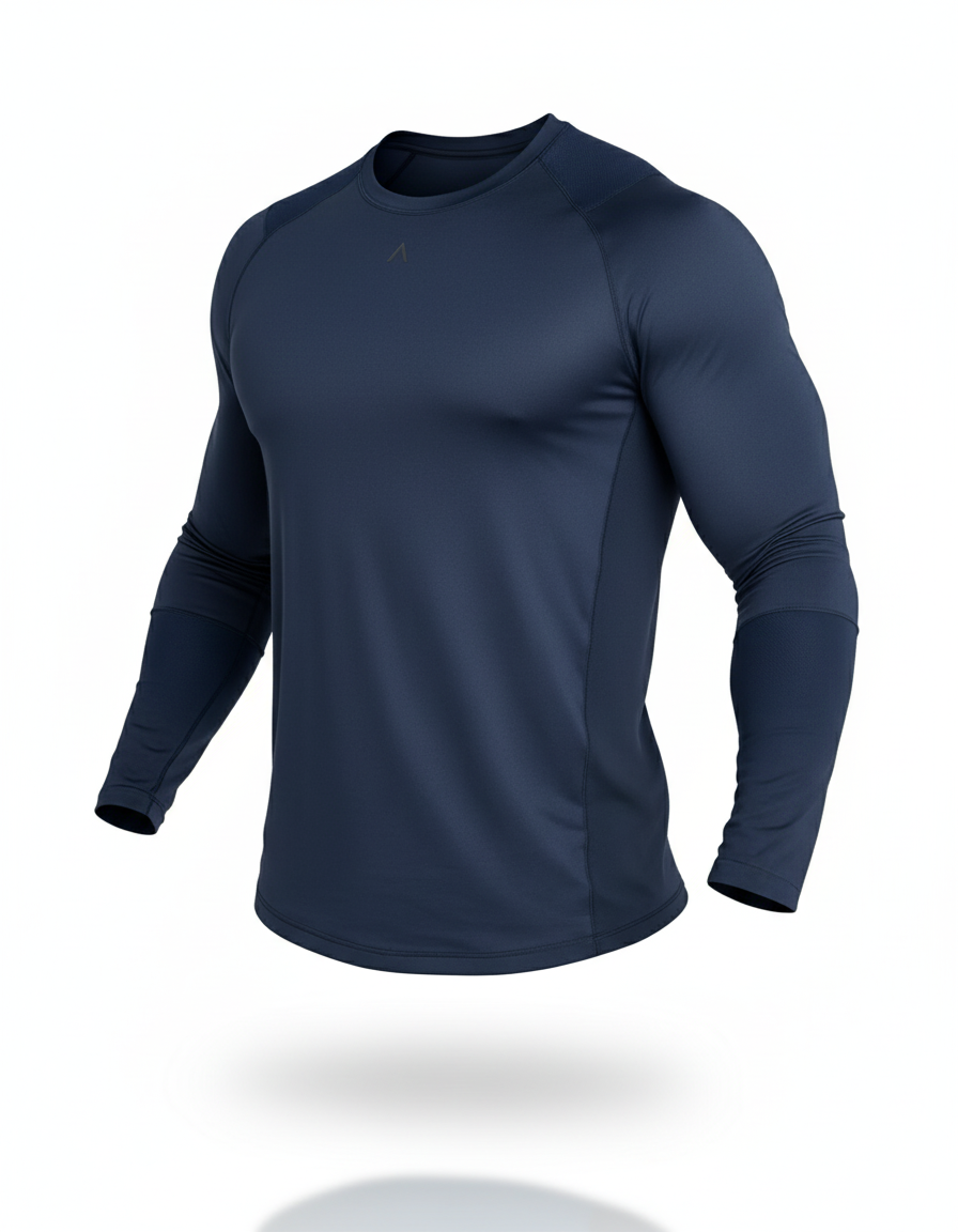 Polo de compresión manga larga hombre - Ropa deportiva hombre - Alphafit Peru