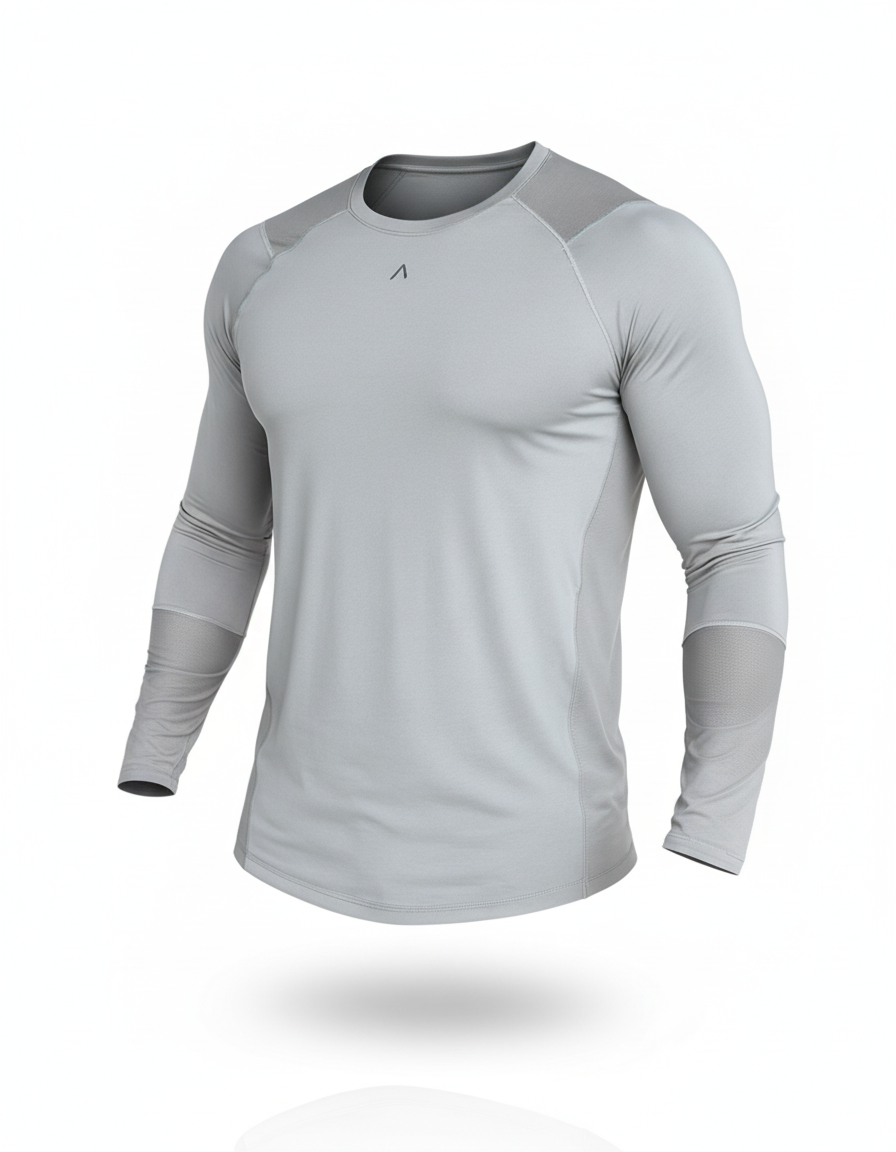 Polo de compresión manga larga hombre - Ropa deportiva hombre - Alphafit Peru