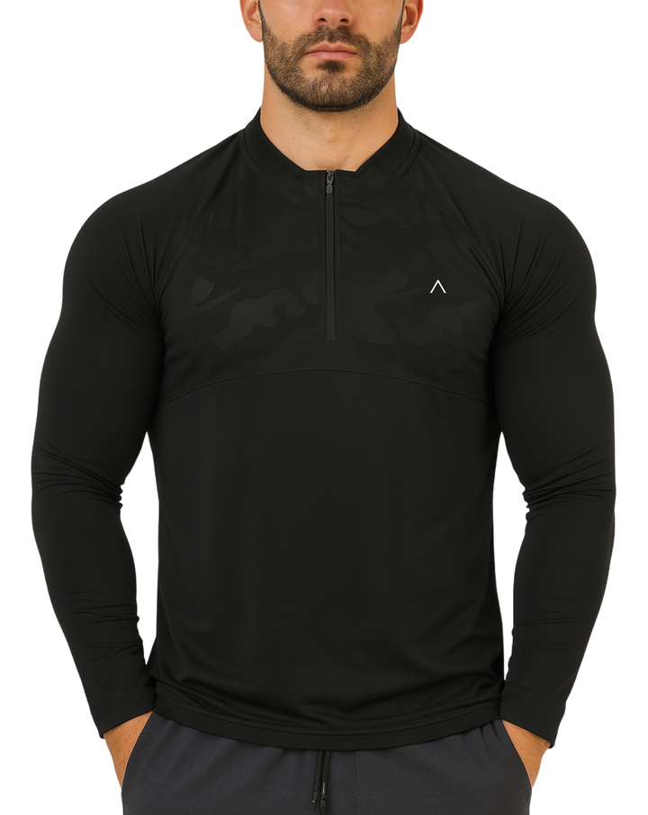 Polo de compresión manga larga hombre - Ropa deportiva hombre - Alphafit Peru