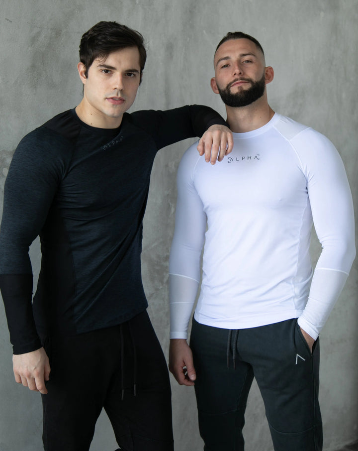 Polo de compresión manga larga hombre - Ropa deportiva hombre - Alphafit Peru