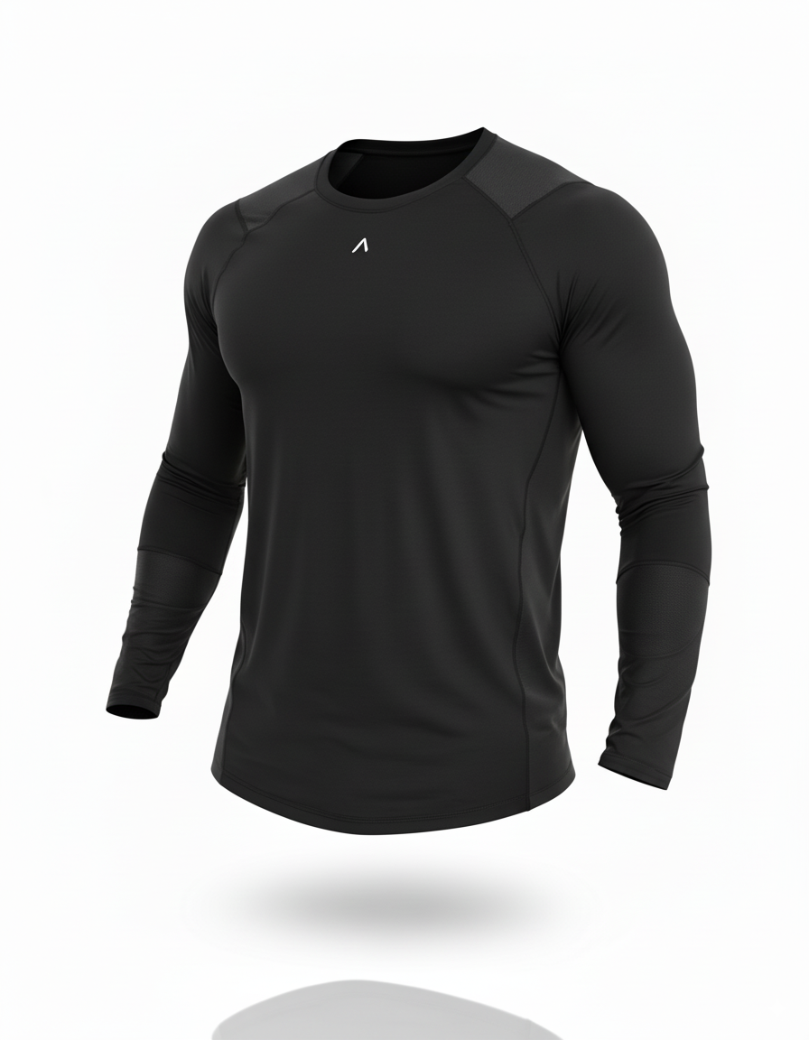 Polo de compresión manga larga hombre - Ropa deportiva hombre - Alphafit Peru