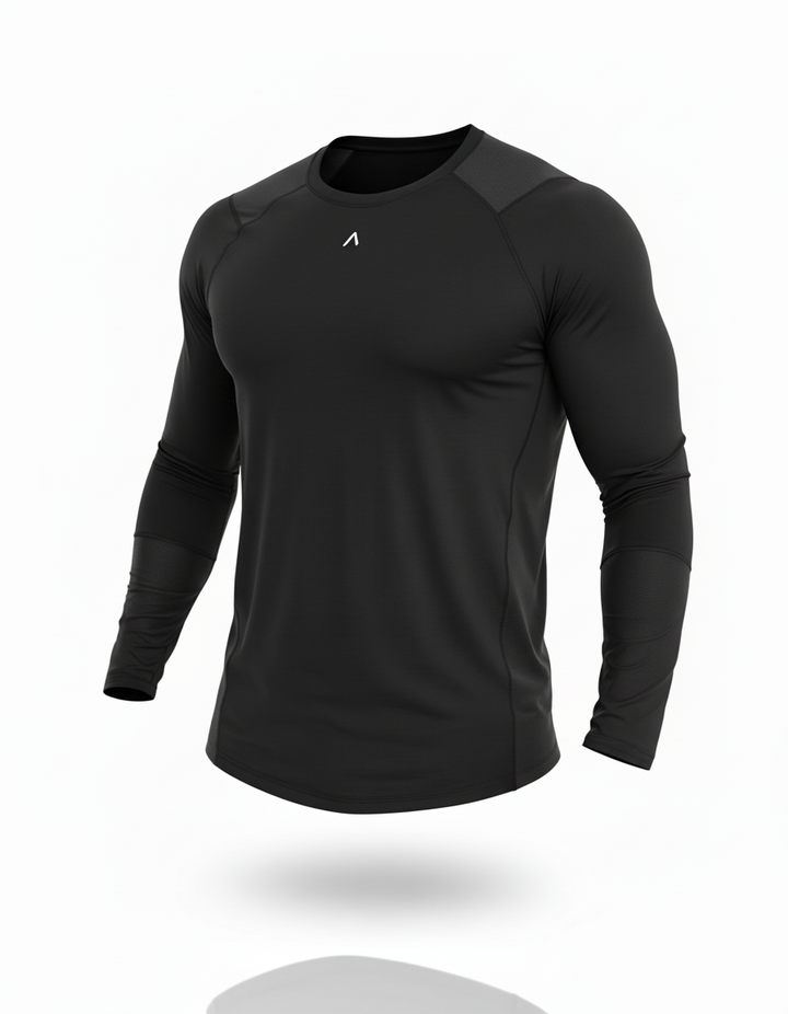 Polo de compresión manga larga hombre - Ropa deportiva hombre - Alphafit Peru