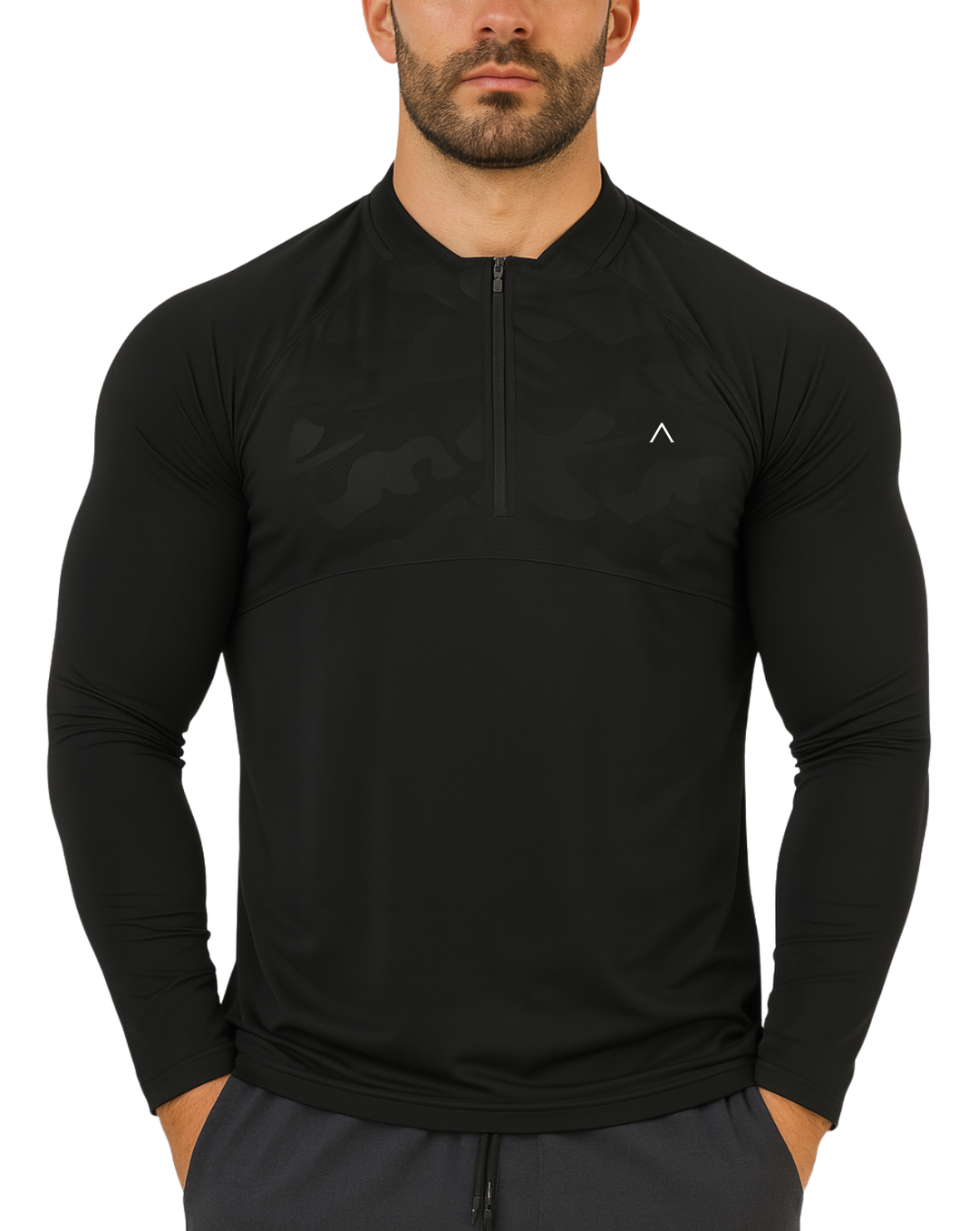 Polo de compresión manga larga hombre - Ropa deportiva hombre - Alphafit Peru