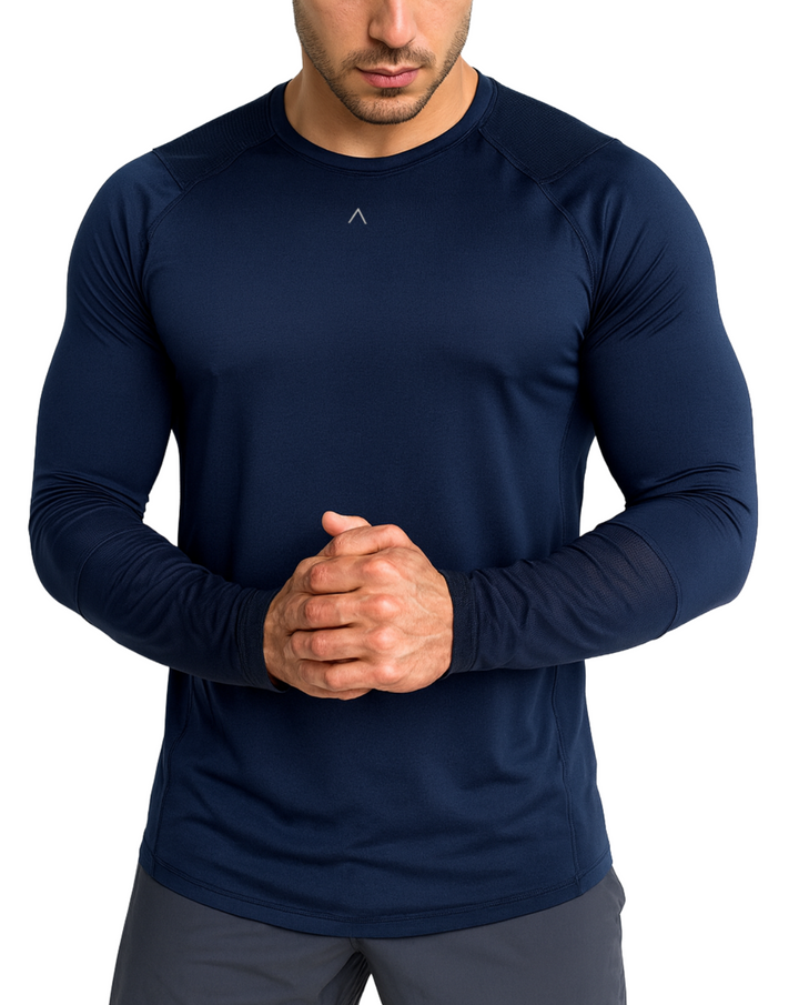 Polo de compresión manga larga hombre - Ropa deportiva hombre - Alphafit Peru