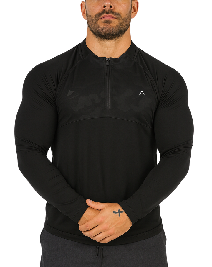 Polo de compresión manga larga hombre - Ropa deportiva hombre - Alphafit Peru