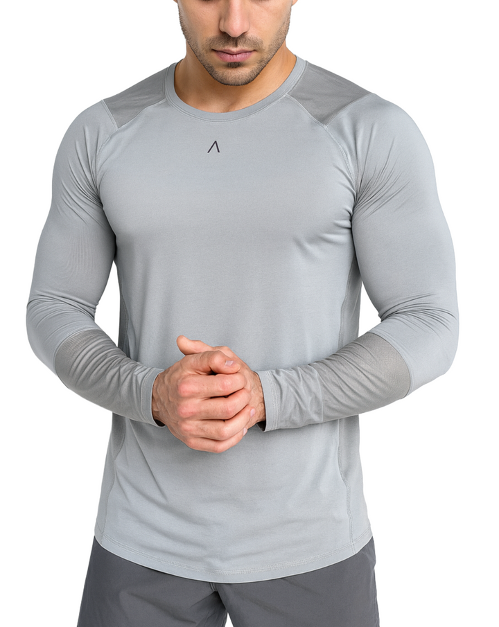 Polo de compresión manga larga hombre - Ropa deportiva hombre - Alphafit Peru