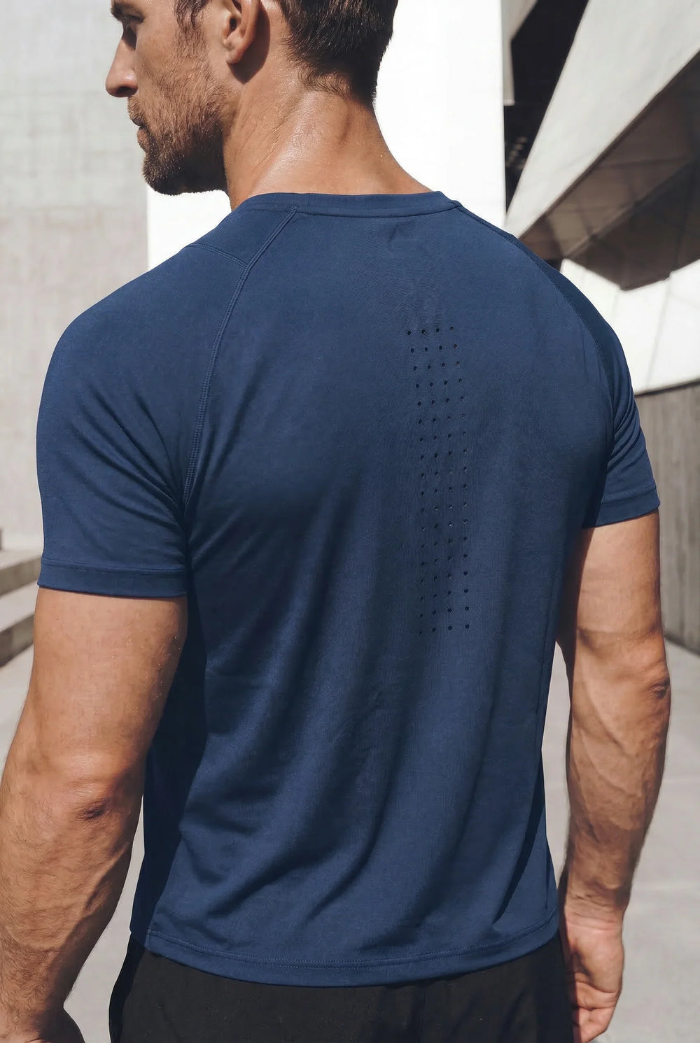 Apex Pro Polo Deportivo Navy - Polo deportivo hombre manga corta - Ropa deportiva hombre -Alphafit