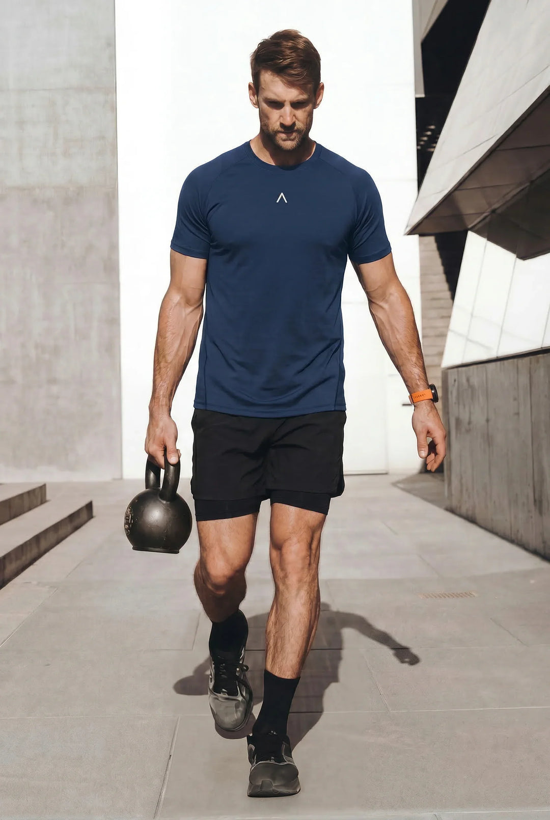 Apex Pro Polo Deportivo Navy - Polo deportivo hombre manga corta - Ropa deportiva hombre -Alphafit