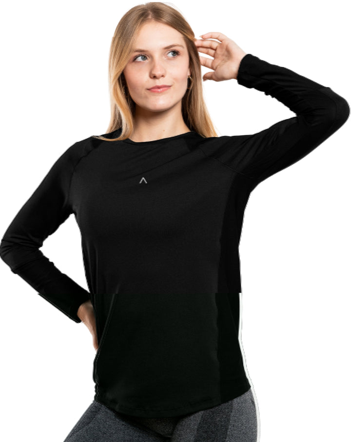 Polo deportivo manga larga mujer - Ropa deportiva mujer - Alphafit Peru