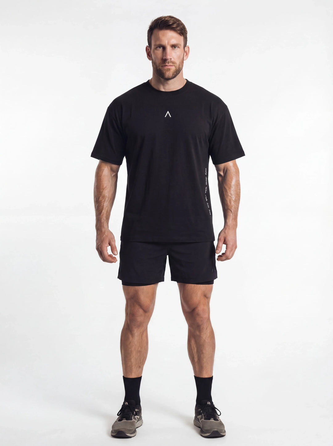 Polo Oversize Black - Polo Oversize hombre - Ropa deportiva hombre -Alphafit