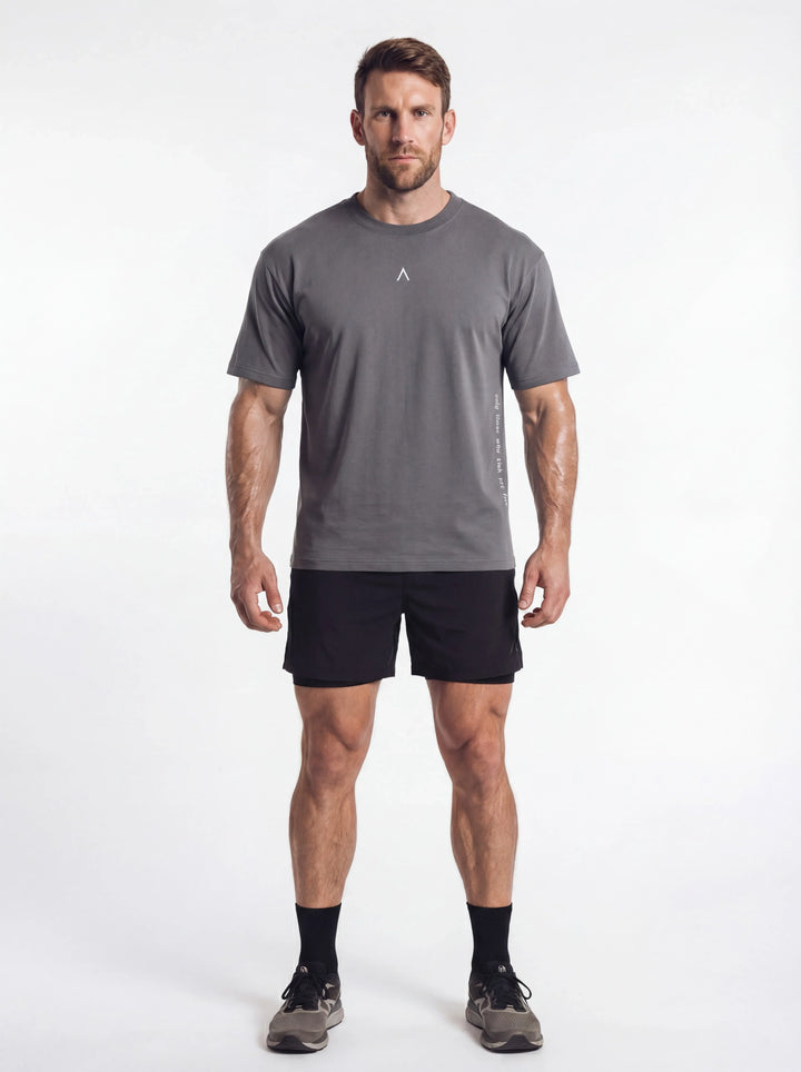 Polo Oversize Grey - Polo Oversize hombre - Ropa deportiva hombre -Alphafit