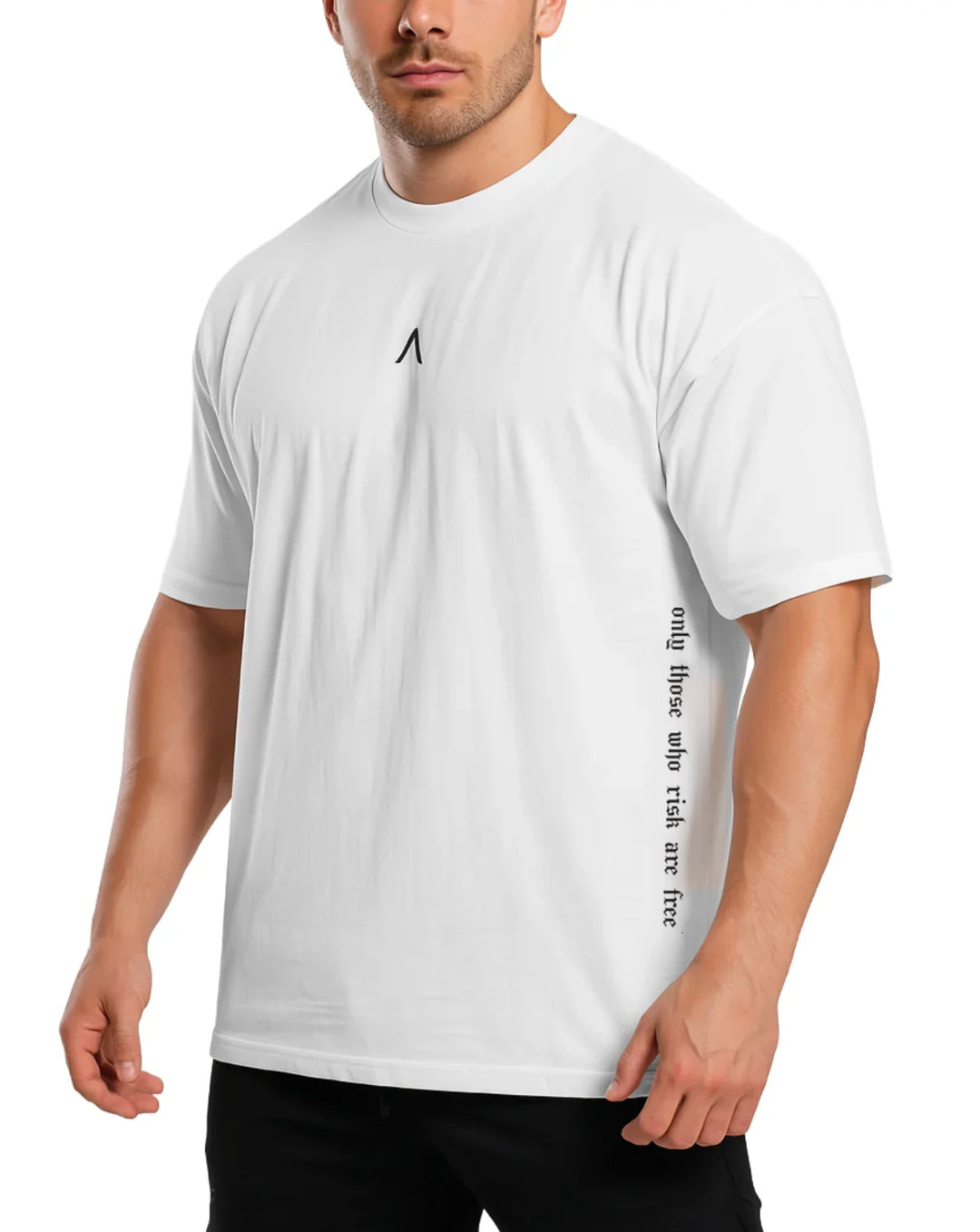 Polo Oversize White - Polo Oversize hombre - Ropa deportiva hombre -Alphafit