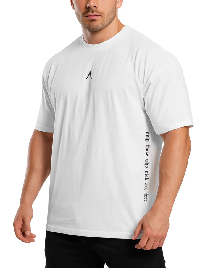 Polo Oversize White - Polo Oversize hombre - Ropa deportiva hombre -Alphafit