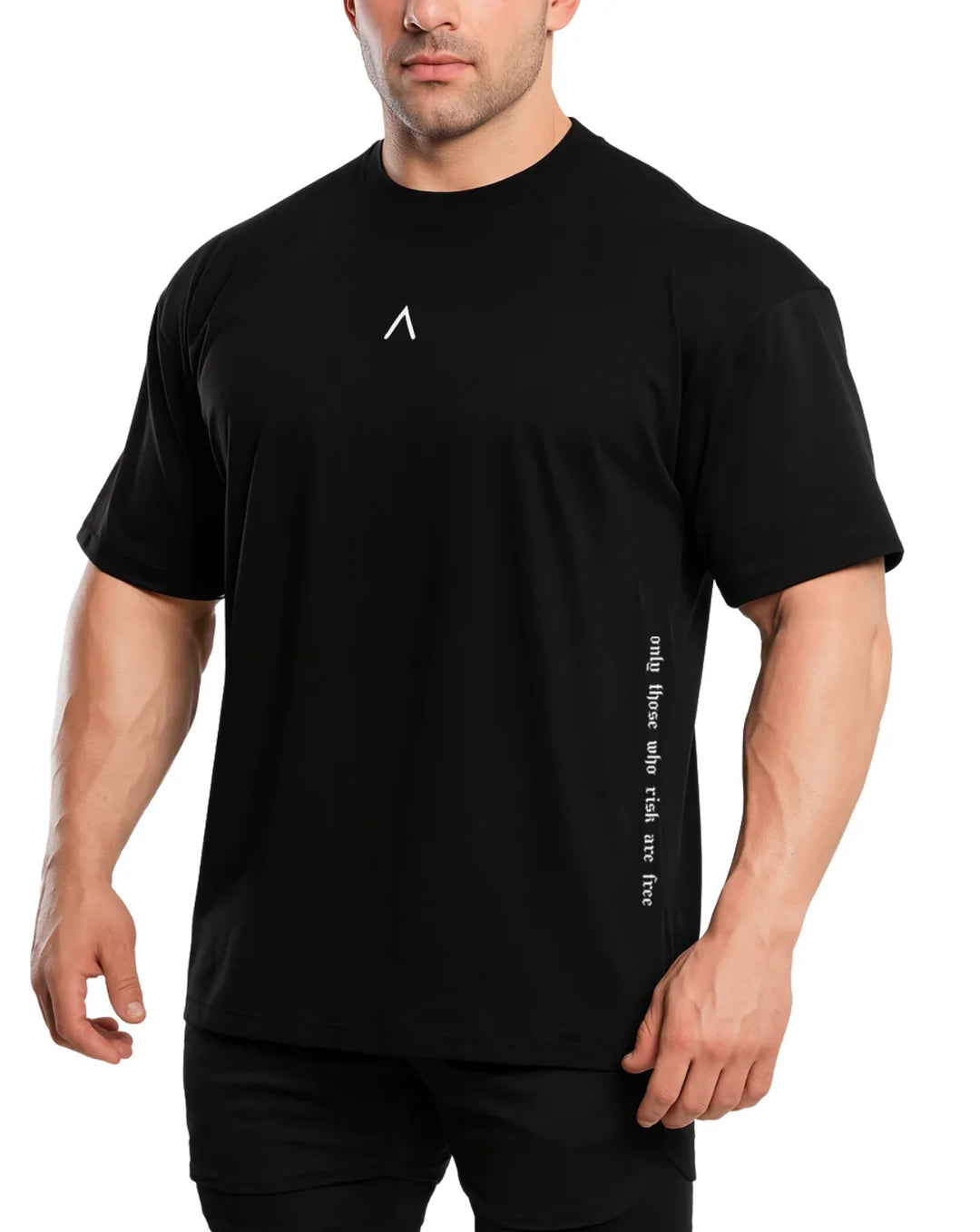 Polo Oversize Black - Polo Oversize hombre - Ropa deportiva hombre -Alphafit
