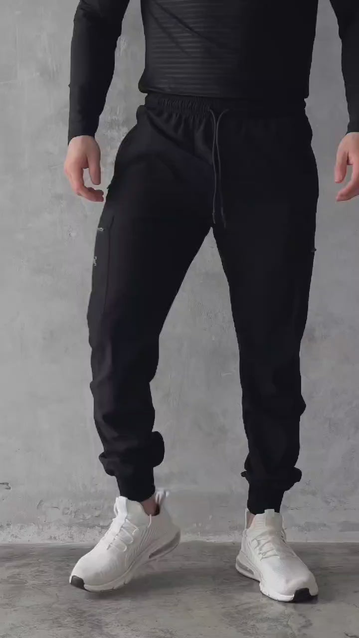 Cargo Running Joggers | Negro