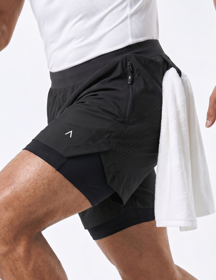 Onyx Shorts con licra Black