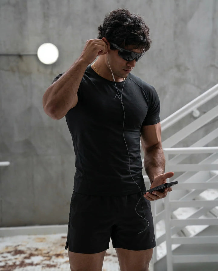 Polo Deportivo Apex Pro compression Negro