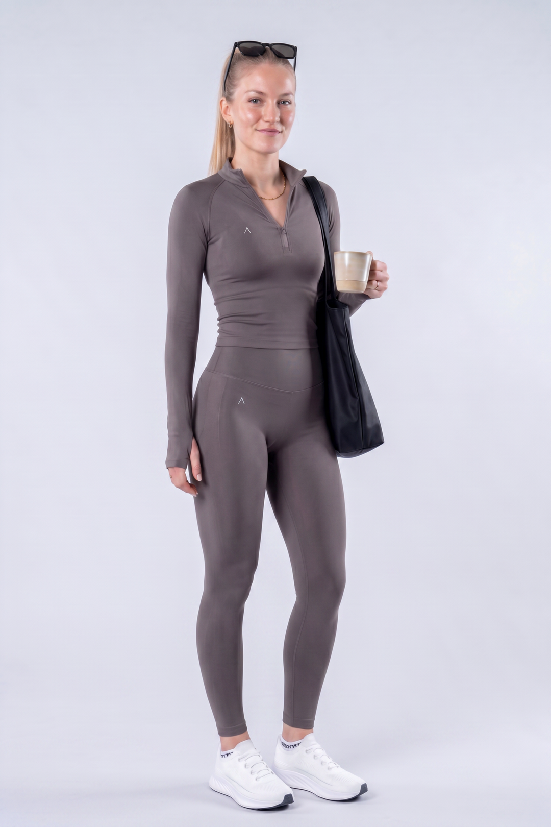 Infinite Set Dark Grey - Set Deportivo Mujer - Ropa deportiva mujer -Alphafit