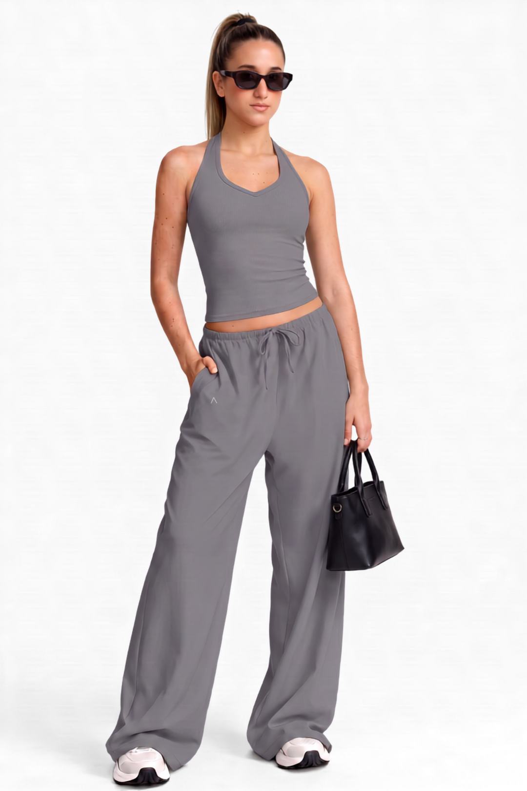 Comfy Set Oversize Grey - Set Deportivo Mujer - Ropa deportiva mujer -Alphafit