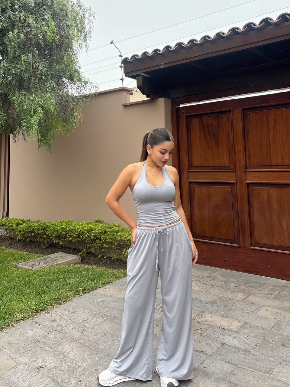 Comfy Set Oversize Grey - Set Deportivo Mujer - Ropa deportiva mujer -Alphafit