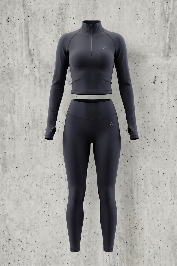 Infinite Set Black - Set Deportivo Mujer - Ropa deportiva mujer -Alphafit