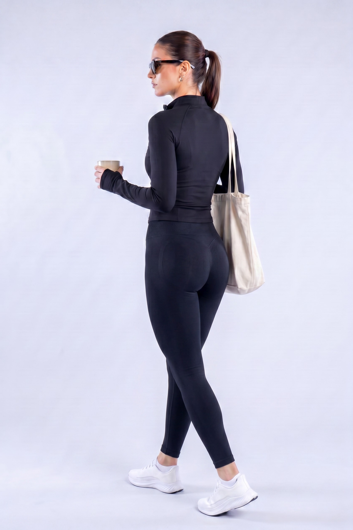 Infinite Set Black - Set Deportivo Mujer - Ropa deportiva mujer -Alphafit