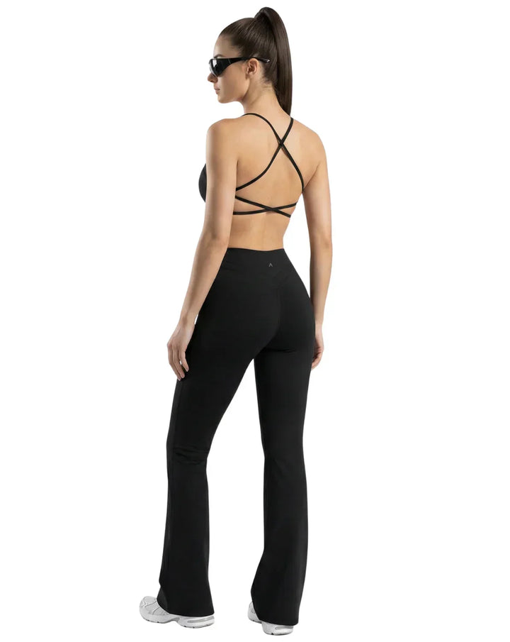 Air Flare Set Black - Set Deportivo Mujer - Ropa deportiva mujer -Alphafit